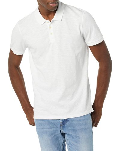 Velvet By Graham & Spencer Niko Short Sleeve Polo Shirt - White