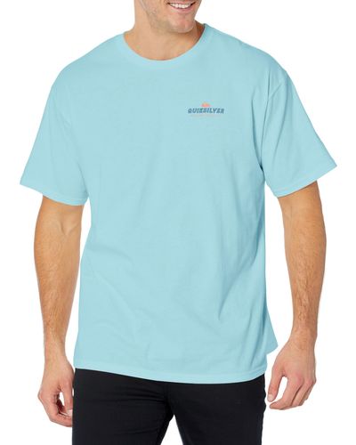 Quiksilver Waterman Santa Tee Shirt - Blue
