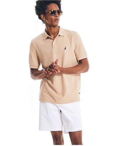 Nautica Sustainably Crafted Classic Fit Performance Deck Polo - Natural