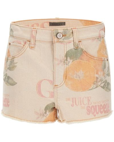 Natural Jean and denim shorts for Women | Lyst