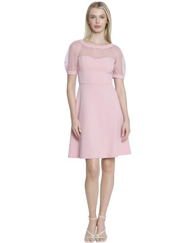 Maggy London S Illusion Occasion Event Party Holiday Cocktail Guest Of Wedding Dresses - Pink