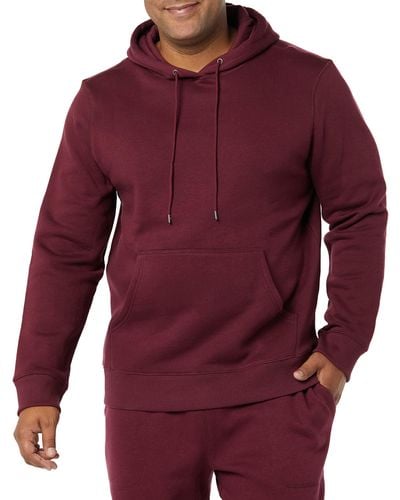 Goodthreads Washed Fleece Pullover Hoodie - Red