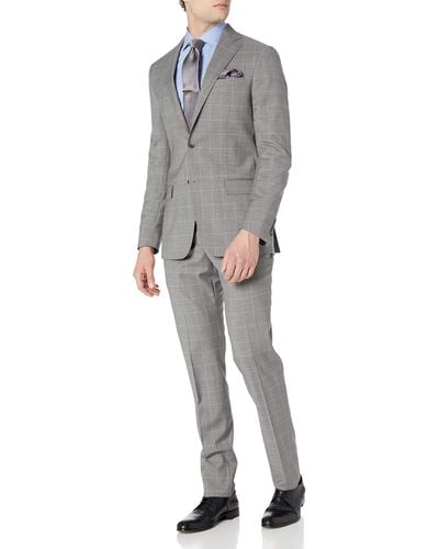 DKNY Slim Fit Soft Suit - Gray