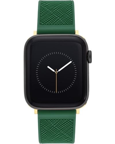 Anne Klein Silicone Fashion Band For Apple Watch Secure - Green