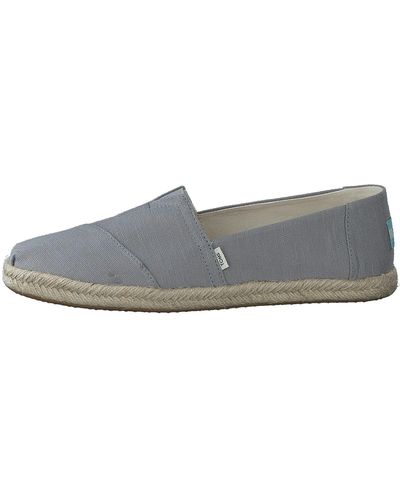 TOMS Womens Alpargata Rope Loafer - Gray