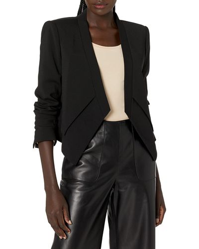 BCBGMAXAZRIA Blazer With Front Button Closure And Long Sleeves - Black