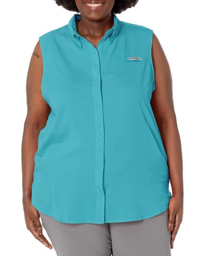 Columbia Tamiami Sleeveless Shirt - Blue