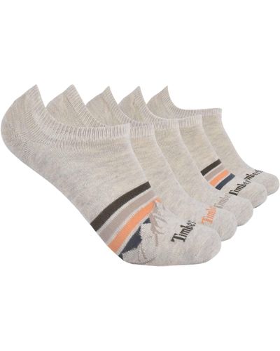 Timberland 5-pack No Show Liner Socks - Gray