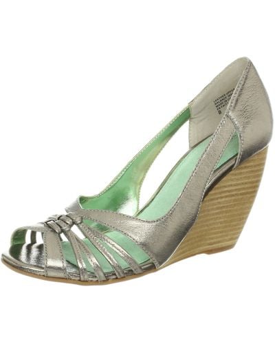 Seychelles Faraway Place Wedge Sandal,pewter,6.5 M Us - Green