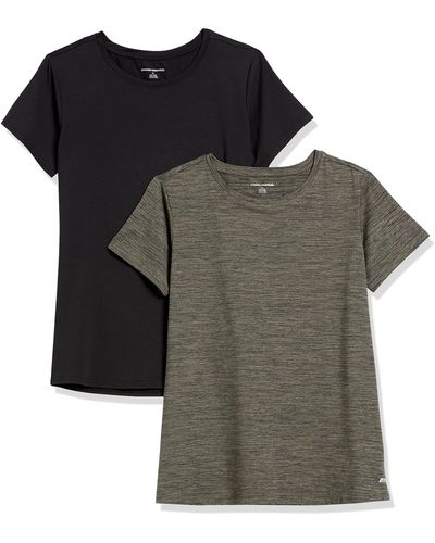 Amazon Essentials Tech Stretch Short-sleeve Crewneck T-shirt - Grey