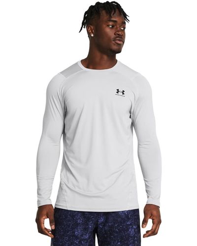 Under Armour Heatgear Fitted Long-sleeve T-shirt - White