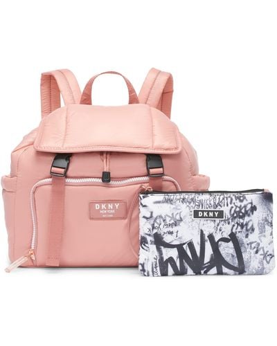 DKNY Casual Lightweight Backpack - Pink