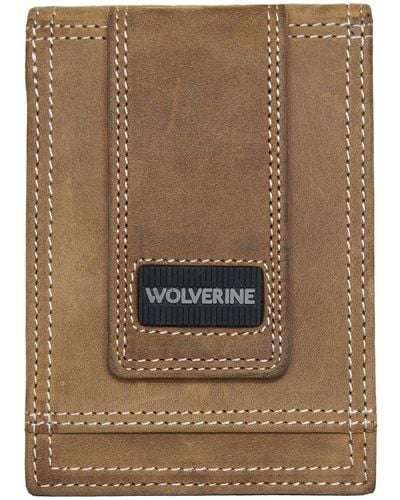 Wolverine Rfid Blocking Front Pocket Wallet - Brown