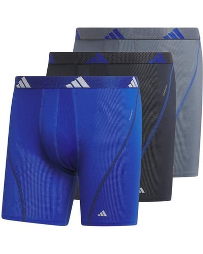 adidas Performance Mesh Boxer Brief Underwear - Blue