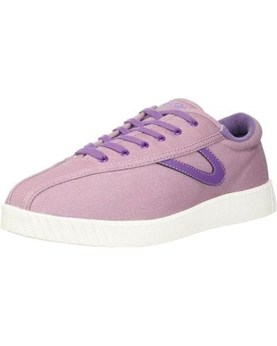 Tretorn Nyliteplus Canvas Sneakers Lace-up Casual Tennis Shoes Classic Vintage Style - Pink