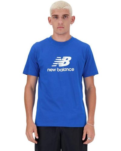 New Balance MENS LIFESTYLE T-SHIRT - Blau