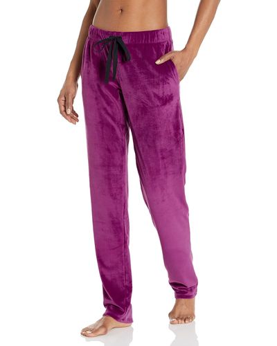 N Natori Poly Velour Pant Inseam 31" - Purple