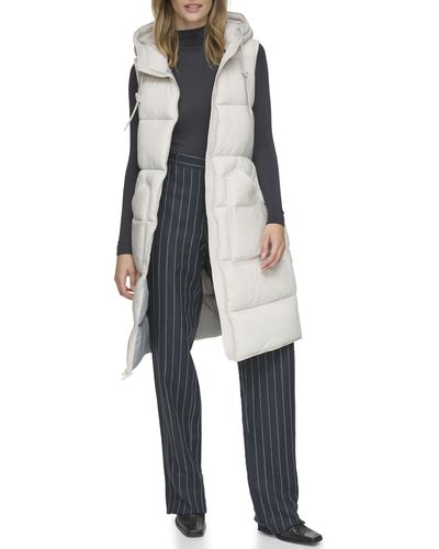 Andrew Marc Marc New York By Two-tone Vest Quilted Synthetic Fill - Multicolor