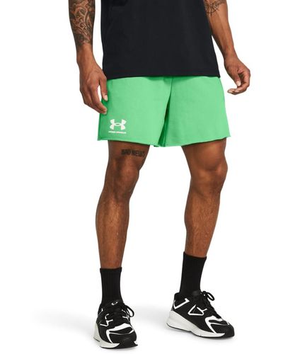 Under Armour Rival Terry 6-inch Shorts, - Green