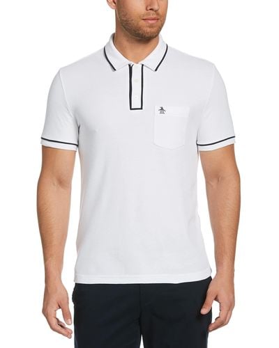 Original Penguin Standard Earl Short Sleeve Polo Shirt - White