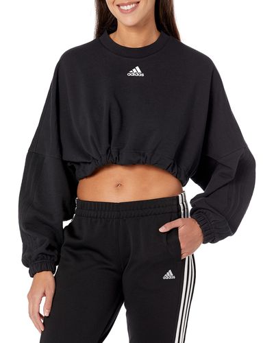 adidas Dance Cropped Versatile Sweatshirt - Black