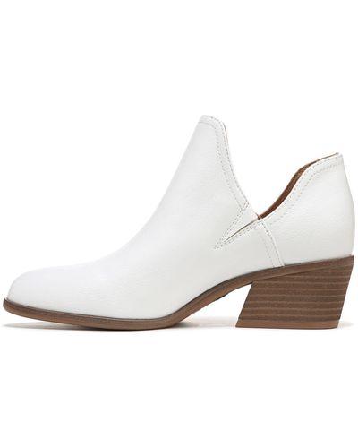 Dr. Scholls S Lucille Ankle Pull On Bootie White Smooth 11 M
