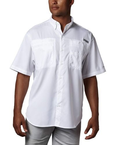 Columbia Big And Tall Tamiami Ii Ss Shirt - White