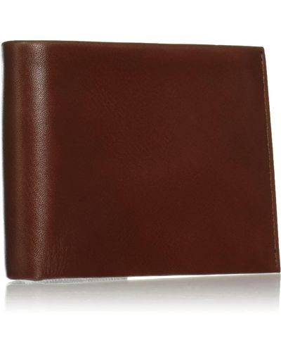 Perry Ellis Genuine Glazed Leather Wallet - Red