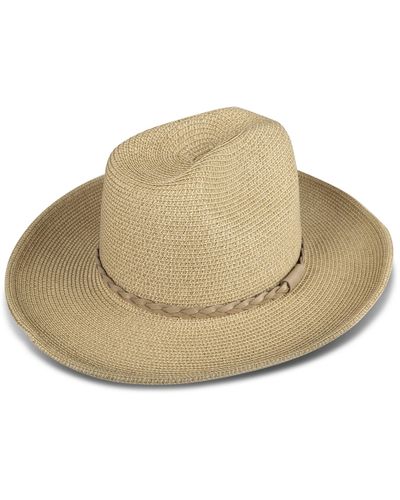 Lucky Brand Ranger Adjustable Hat With Braid - Natural