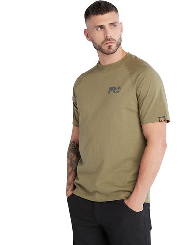 Timberland Core Refelctive Pro Logo Short-sleeve T-shirt - Green