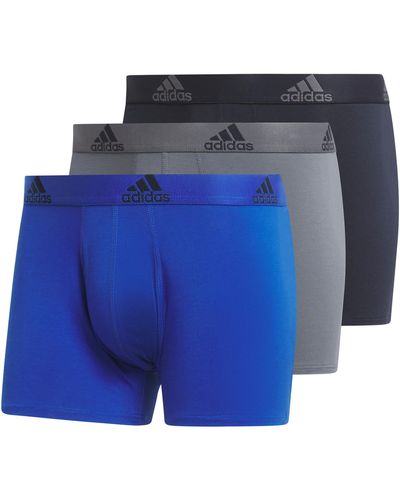adidas Performance Stretch Cotton Trunk Underwear - Blue