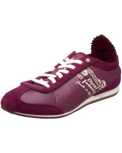 DIESEL Nitty Lace-up Sneaker,grape Wine,9.5 M Us - Purple