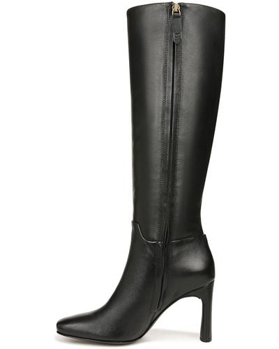 Franco Sarto Sarto S Flexa High Square Toe Tall Boot Black Leather 6.5 M