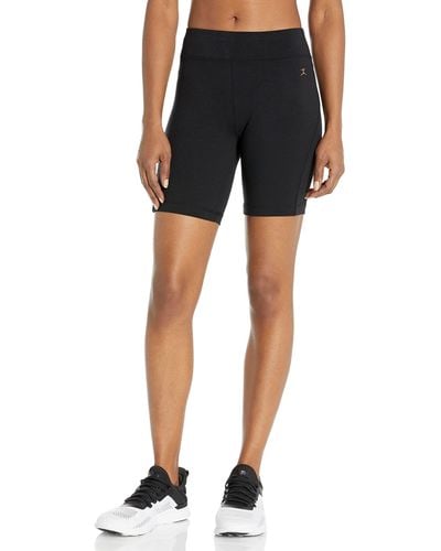 Danskin Womens Essentials Seven Inch Bike Athletic Shorts - Black