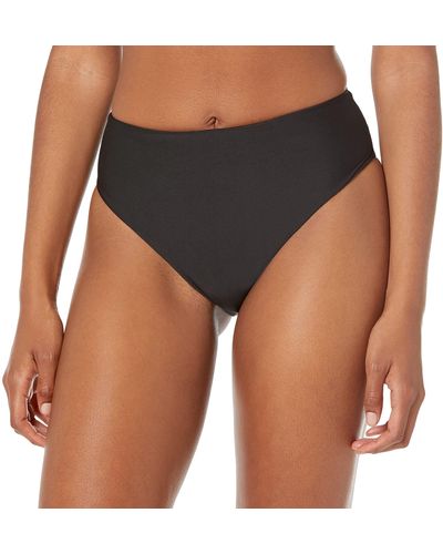 Volcom Standard Simply Seamless Retro Swimsuit Bikini Bottom - Black