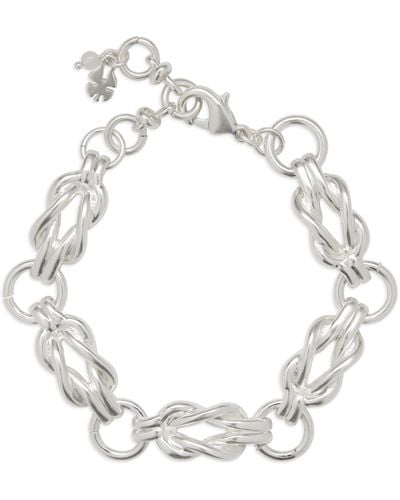 Lucky Brand Knotted Link Bracelet - White