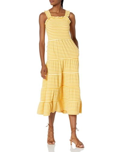 Kendall + Kylie Kendall + Kylie Square Neck Maxi Dress - Yellow
