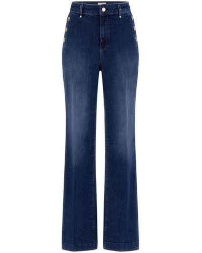 Guess S New Faye Pant Enlightment Dark Jeans - Blue