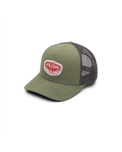 Volcom Cheese Mesh Trucker Hat Vintage Green One Size
