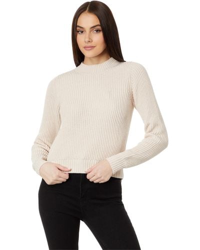 Michael Stars Barb Popover Sweater - Natural