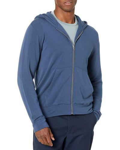 Velvet By Graham & Spencer Rodan Zip Up Hoodie - Blue