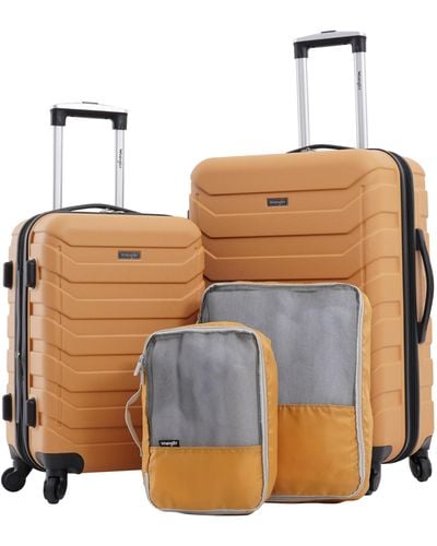 Wrangler Luggage And Packing Cubes - Blue