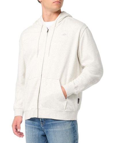 Quiksilver Salt Water Zip Hoodie Sweatshirt Hooded - White