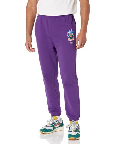 Lacoste Medium Club Adjustable Waist Sweatpants - Purple
