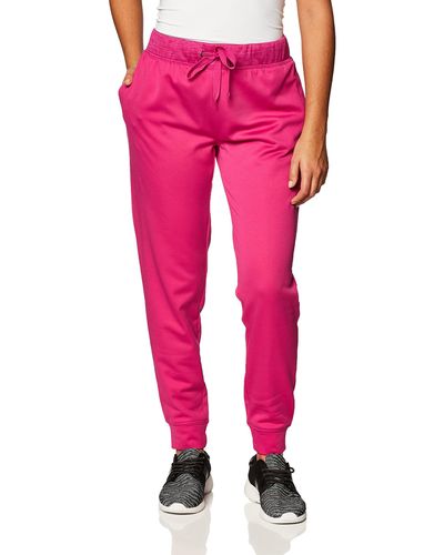Hanes Womens Sport Performance Fleece Jogger With Pockets Pants - Pink