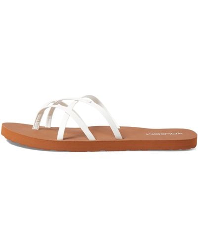 Volcom School Flip Flop Sandal - White