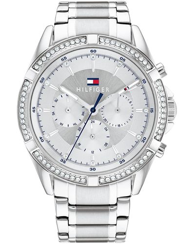 Tommy Hilfiger 1782557 Stainless Steel Case And Link Bracelet Watch Color: Silver - Gray