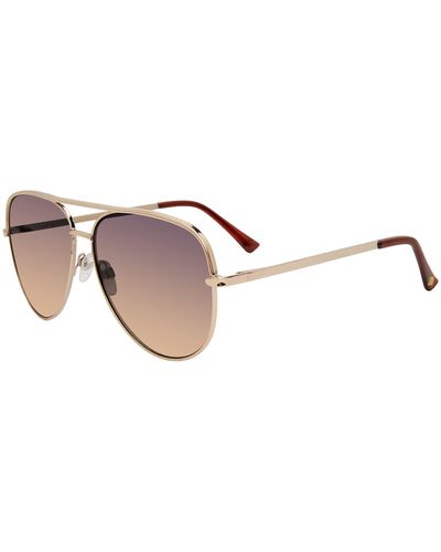 Steve Madden Female Sunglasses Style Dante Aviator - Black