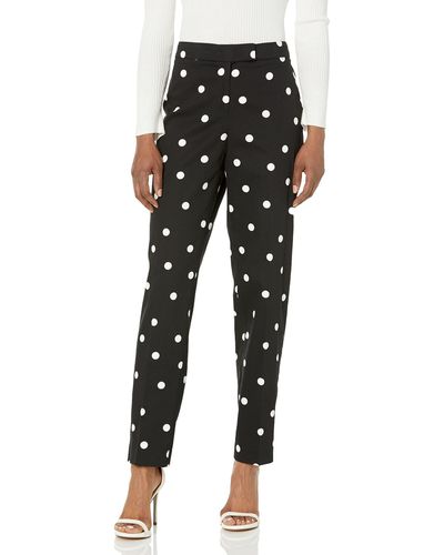 Anne Klein Fly Front Extend Tab [bowie Pant] - Black
