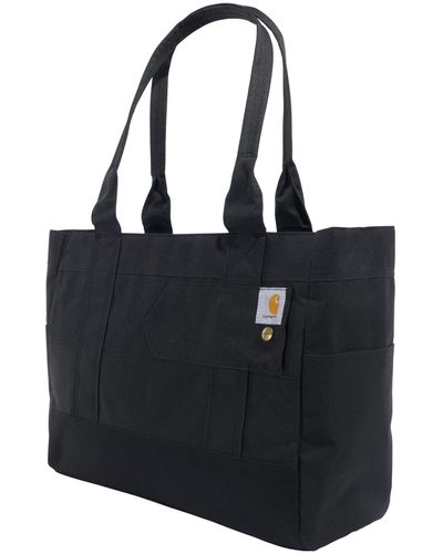 Carhartt , langlebige, wasserdichte Reißverschluss Handtasche, Horizontale Tasche, Schwarz
